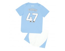 Manchester City Phil Foden #47 Replika Babytøj Hjemmebanesæt Børn 2023-24 Kortærmet (+ Korte bukser)